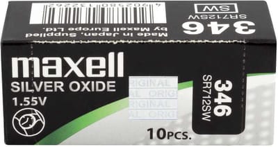 Maxell 346 SR712SW Zilveroxide Knoopcel Batterij 10 Stuks