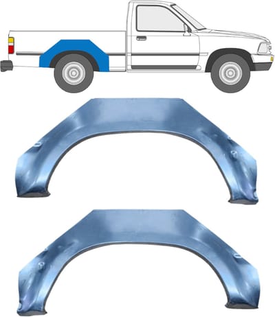 Reparatiepaneel achterspatbord voor Toyota Hilux 1988-2001 / Links + Rechts