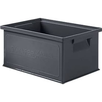 Stapelbak 14/6-3 - 7 l - gerecyclede kunststof - ijzergrijs - 20 stuks
