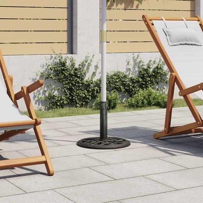 vidaXL - Parasolvoet - 40x40x32 - cm - gietijzer - groen