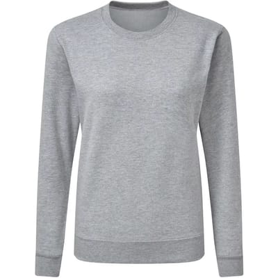 Licht Grijze dames sweater Crew Neck merk SG maat S