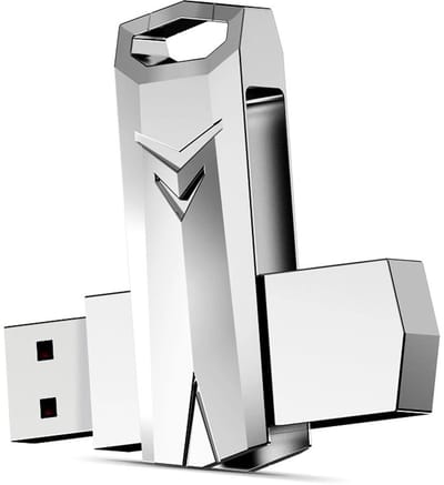 LUXWALLET SwiftStick - USB 3.0 Flashdrive - 360° Draaibare Cover – Sleutelhangerdesign - Ultrasterke Zinklegering - Windows 98/2000/XP/Vista/7/8/10/11 - MacOS 9.x en hoger - Linux Kernel 2.4.x en hoger – 128GB