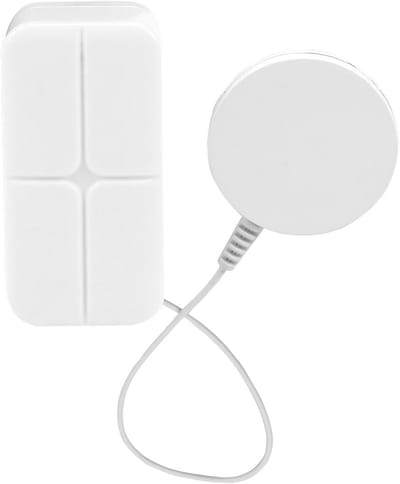 Glasbreukmelder Draadloos - Raam Sensor - Beveiliging Huis - Piezo-elektrische Sensortechniek - 11x2x3cm - Wit