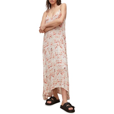 AllSaints Essey Momo Dress Pink Größe: 10 | Maxikleider Outlet | Damen | Rosa