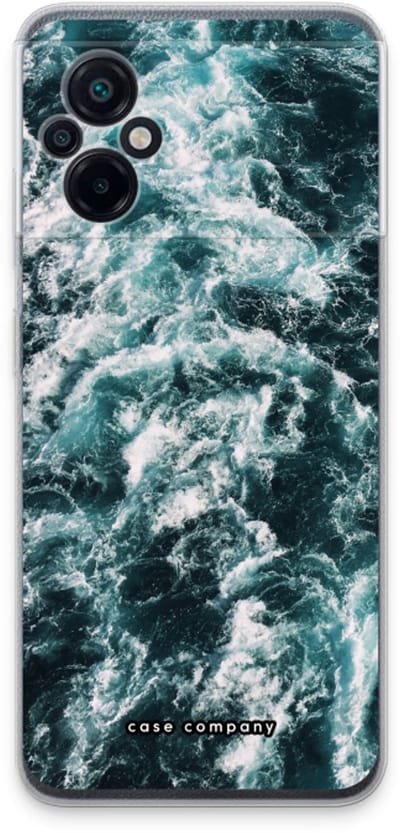 Case Company® - Hoesje geschikt voor Xiaomi Poco M5 hoesje - Zee golf - Soft Cover Telefoonhoesje - Bescherming aan alle Kanten en Schermrand