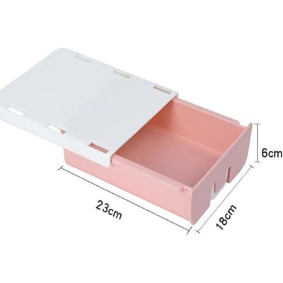 Een Driekleurige Optionele Onder Bureau Perforatievrije Make-up Opbergdoos Slaapkamer Kaptafel Bureau Kantoorlade In Slaapzaal