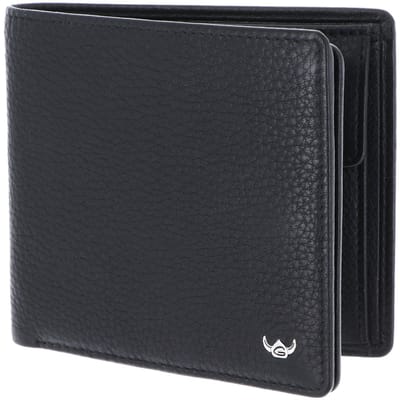 Golden Head Leren portemonnee Capri RFID Protect Scheintasche 1134 Schwarz zwart