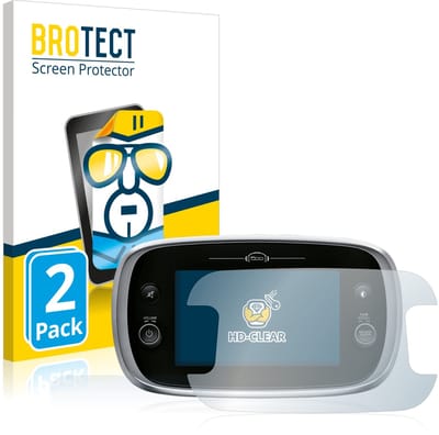 BROTECT - Screenprotector voor Fiat 500X Uconnect 7" - Folie Beschermfolie transparant 2 Stuks