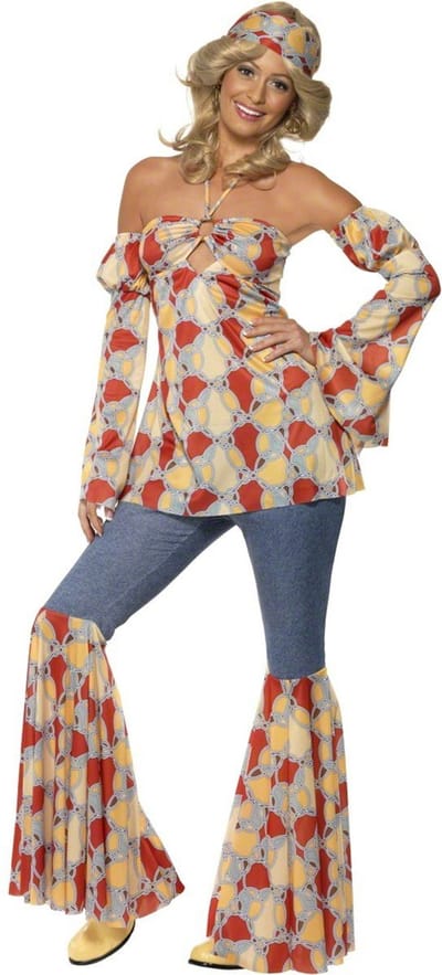 Jaren 70 Hippie kostuum voor dames maat M (40/42)