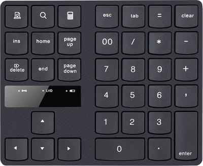 WiseGoods Premium Numpad USB 2.4G Draadloos - Toetsenbord Laptop - Toetsenborden Computer - Accessoires - Werk / Kantoor - Zilver