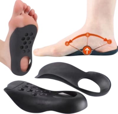 Comfort Inlegzolen voor Platvoeten – O-Vormige Binnenzool voor Extra Voetondersteuning en Loopcomfort – Schokabsorberende Zool voor Dagelijks Gebruik – Maat M (EU 35-39) | Unisex Voetcomfort Inlegzolen