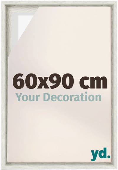 Your Decoration - Baklijst 60x90 cm - White Wash - Baklijst voor Canvas - MDF - Lyon