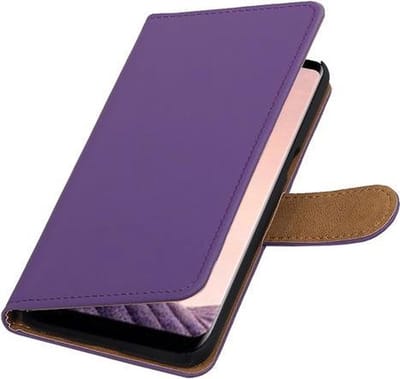 BestCases.nl Samsung Galaxy S8+ Plus G955F Effen booktype hoesje Paars