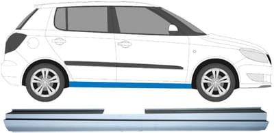 Reparatie dorpel voor Skoda Fabia II 2007-2015 / Rechts