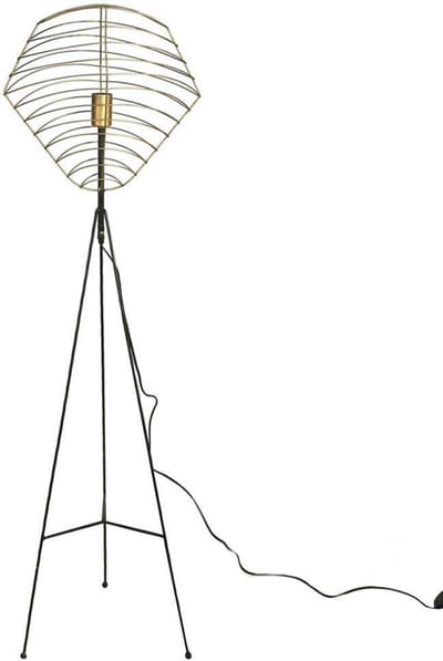 Vloerlamp Hasper L bronskleurig