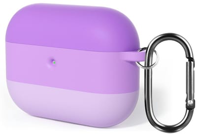 Telestore - hoesje geschikt voor AirPods Pro 3 soft case cover - multi colour paars - TPU hoesje Beschermhoes - AirPods Pro 3 Cover - AirPods pro 3 hoesje - Geschikt voor Apple AirPods Pro 3 - gel hoesje met sleutelhanger
