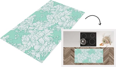 Keukenloper - Loper keuken - Patronen - Vintage - Bloemen - 120x60 cm - Keukenloper vinyl
