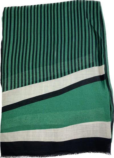 Modieuze dames sjaal met strepen in 5 kleuren 50% katoen en 50% viscose