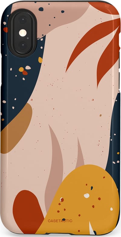 Casetastic Hoesje Geschikt voor Apple iPhone X/Xs - Stijlvolle Beschermende Duo-layer Case - Terravorm