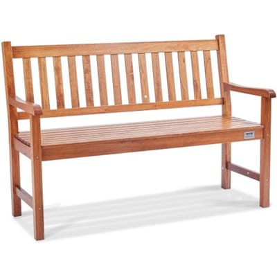 VEVOR Tuinbank Patiobank Gemaakt van Hout, 127 cm Parkbank Rustbank 363 kg Draagvermogen, 3-persoons tuin- en parkbank met rugleuning en armleuningen, vintage bank voor tuin, park, erf, veranda etc.