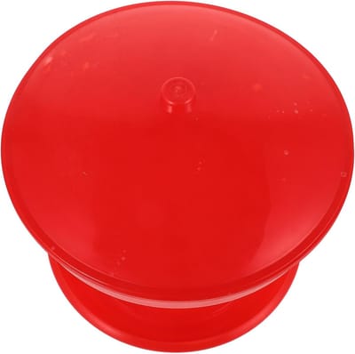 Kuiken Voerbak - Pluimvee Voederbak - Gevogelte Voeden - Grote Capaciteit - 29 x 29 x 24 cm - Rood