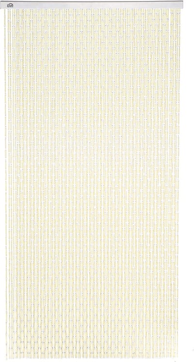 Livn Deurgordijn Vliegengordijn Tube Ivoor 90x210cm - Hoogte en breedte onbeperkt inkortbaar - Voor een maximale deuropening van 90 x 211,5 cm