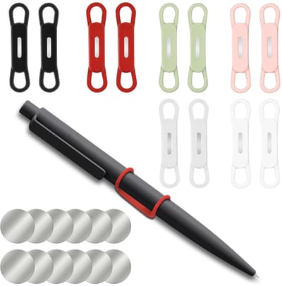 Dailygoods- Penhouder - 4 Stuks - Siliconen - Bureau Accessoires - Kantoorbenodigdheden - Verstelbaar - Handig voor Docenten - Pennenhouder