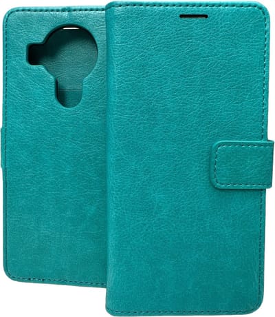 Portemonnee Book Case Hoesje Geschikt voor: Nokia 3.4 - Mintgroen