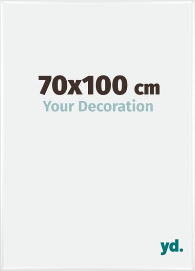 Your Decoration - Fotolijst 70x100 cm - Aluminium - Wit Hoogglans - Kent