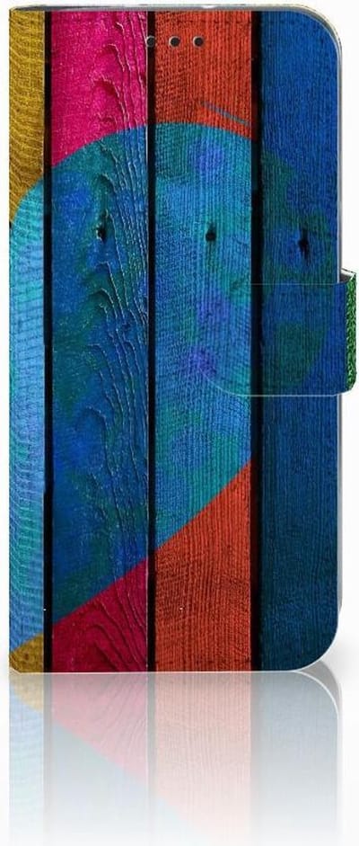 Motorola Moto G7 | G7 Plus Book Style Case Wood Heart - Cadeau voor je Vriend