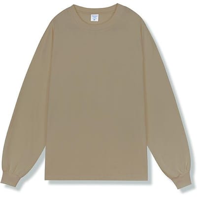 Nieuw Katoen Los Basis Onderstuk T-shirt met Lange Mouwen XXL white
