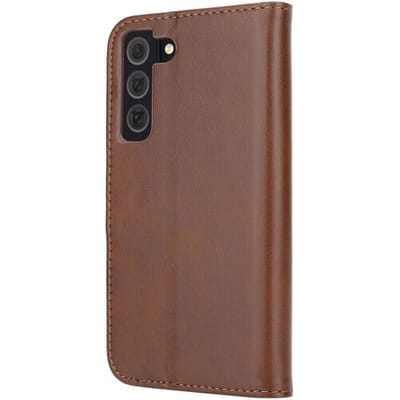 ShieldCase bookcase geschikt voor de Samsung Galaxy A15 hoesje - Portemonnee hoesje met ruimte voor pasjes - bescherming aan voor- en achterkant - leren bookcase (bruin)