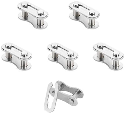 5 Paar Herbruikbare Fietsketting Verbinders, Snelle Ontkoppelbare Koppelingen voor Singlespeed Fietsen, Ideaal voor Onderhoud en Vervanging