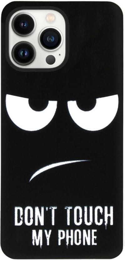 ADEL Siliconen Back Cover Softcase Hoesje Geschikt voor iPhone 14 Pro Max - Don't Touch My Phone