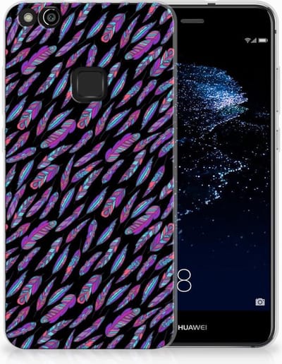 TPU Hoesje voor Huawei P10 Lite TPU bumper Feathers Color