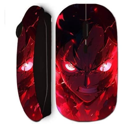 Souris sans fil - Maniacase - One Piece - Luffy Gear Art - Noir - USB avec récepteur nano