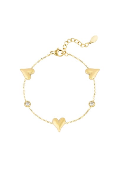 Gleaming Love armband - Goudkleur