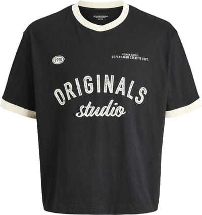 JACK&JONES - JORCAMBRIDGE RINGER FRONT TEE SS C JNR - Jongens - T-shirts
