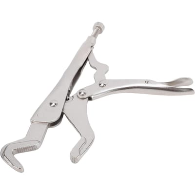 Multifunctionele Vergrendeltang Gebogen Bek   Punttang Vergrendeltang voor Lassen Houtbewerking Metaalreparatie white