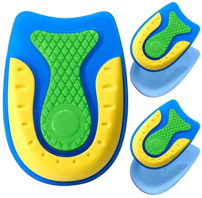 hielkussentjes, 2 paar elastische schokabsorberende hielcups, anti-vermoeidheid, dagelijks actief geurloos werk sportcomfort, ultieme hielondersteuning en comfort voor mannen en vrouwen (S)