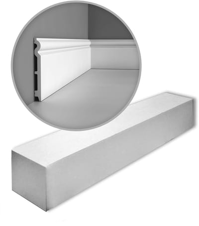 1 doos 18 mulitifunctionele stootvaste Plinten Origineel Orac Decor SX138 AXXENT oerdegelijk kabelduct lijstwerk kabelkanalen 36 m