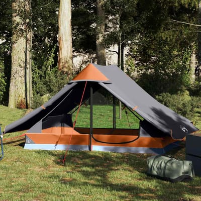 Vidaxl Tente de Camping, 2 Personnes, Grise, Imperméable