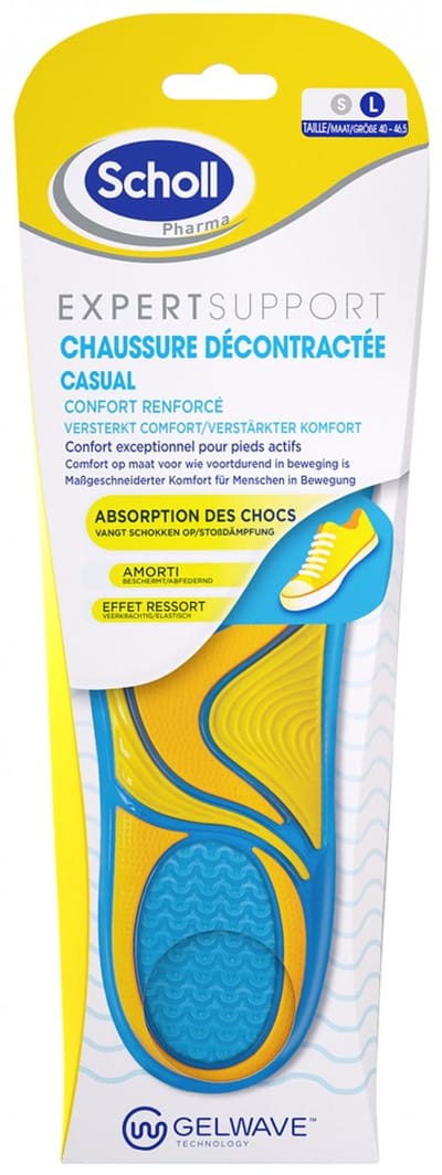 Scholl ExpertSupport Comfort Inlegzolen Platte Casual Schoenen Maat 1 (35,5-40,5) 1 Paar (Maat : Maat L)