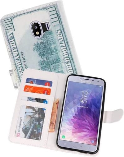 Dollar Bookstyle Hoesje Geschikt voor Samsung Galaxy J4 2018