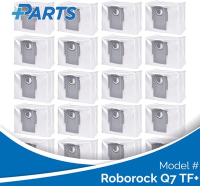 Roborock Q7 TF+ Stofzakken (20 Stuks, Plus.Parts® alternatief voor 8.02.0132)