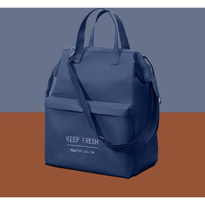 Lunchtas met grote capaciteit Dames Waterdicht Geïsoleerd Schouder Crossbody Tassen voor Lunchbox Picknick Draagbare Verse Koeltassen