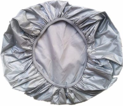 Fietskrat Afdekhoes 43x39cm - Mand Krathoes Waterdicht Grijs - Fietsmand Hoes