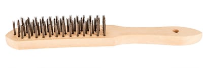Grupa Topex - Draadborstel - 4-rijig - Houten Handgreep - Ergonomisch
