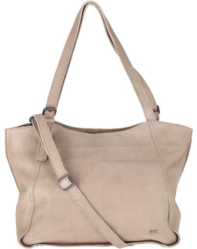 Bear Design Grote Shopper Dames - Schoudertas - Leer - Yvonne - Taupe