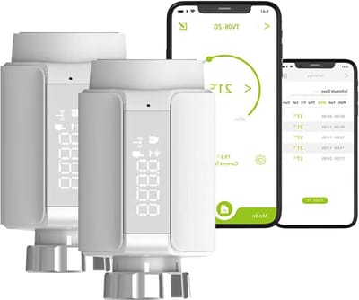 Slimme Radiator Thermostaat - Thermostaatkraan Zigbee - Energie Besparen - App en Spraakbesturing - M30 x 15 - Wit